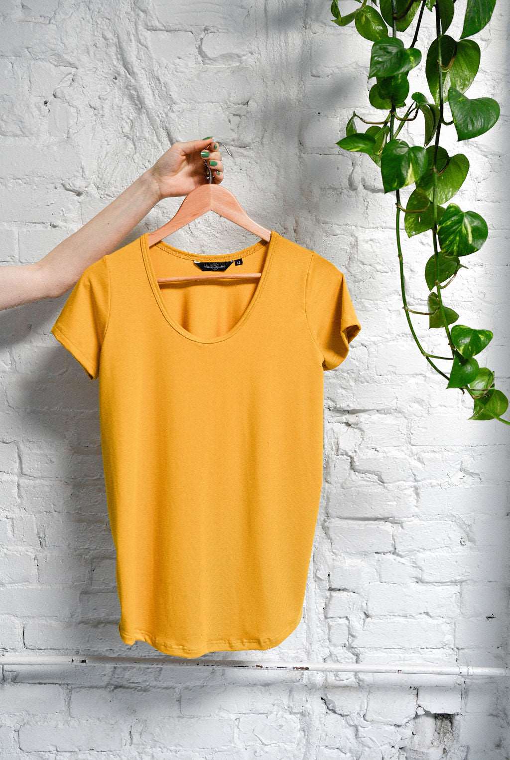 The Bamboo Perfect Tee in Mustard