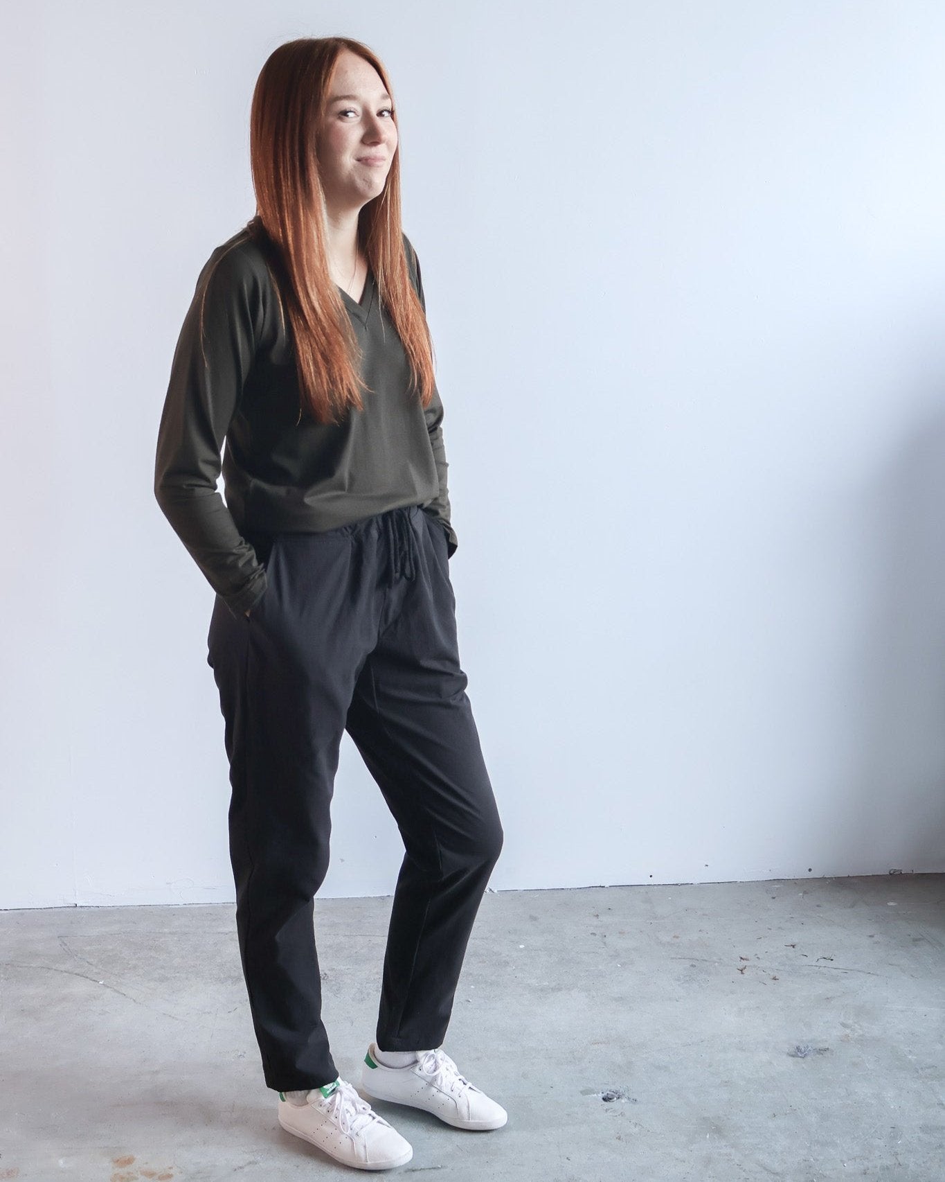 The Relaxed Organic Cotton Pant in Black