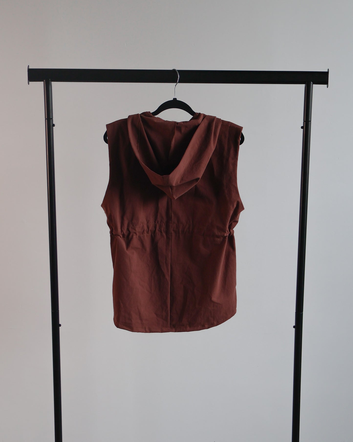 The Easy Layer Hooded Vest in Deep Terra