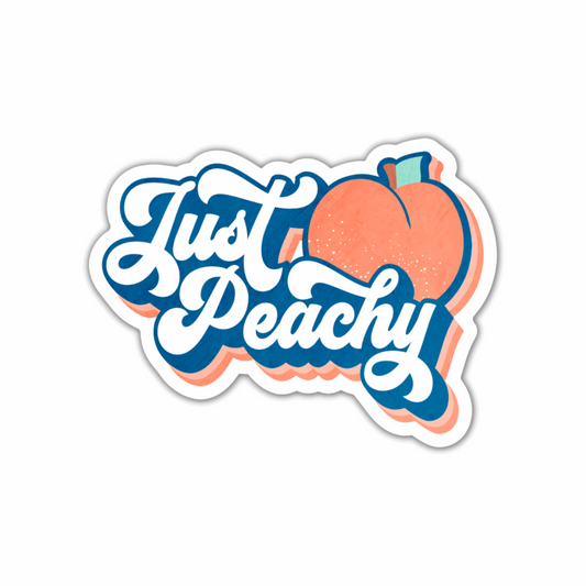 The Playful Pineapple - Just Peachy Sticker